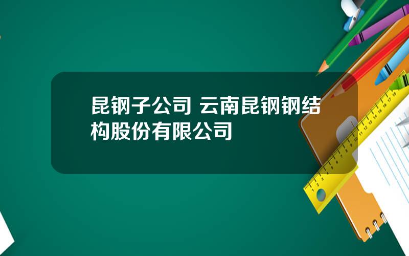 昆钢子公司 云南昆钢钢结构股份有限公司